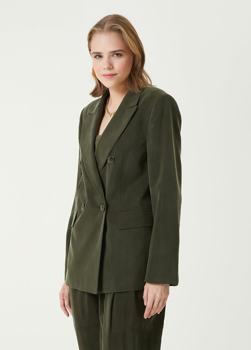 Beymen Club Double-Breasted Blazer Khaki