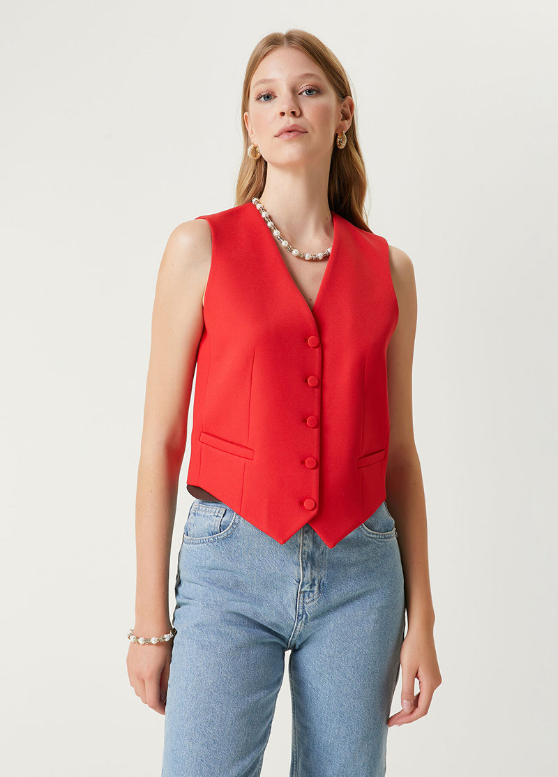 Beymen Club Tuxedo Vest Red