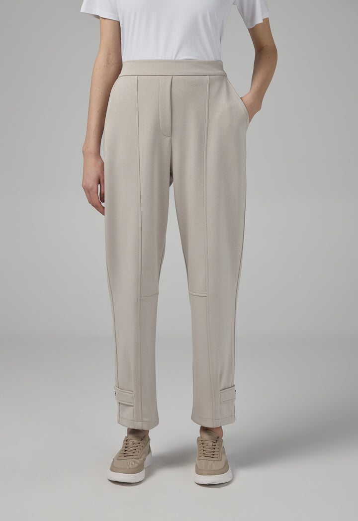 Choice Elasticated Waistband Solid Trousers Grey