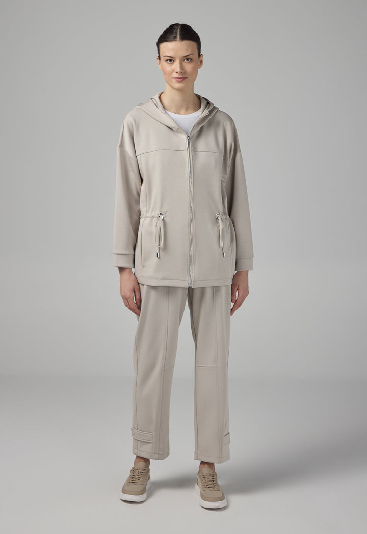 Choice Solid Relaxed Fit Drop Shoulder Jacket Grey