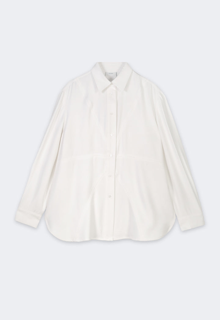 Choice Solid Regular Fit Shirt Cream