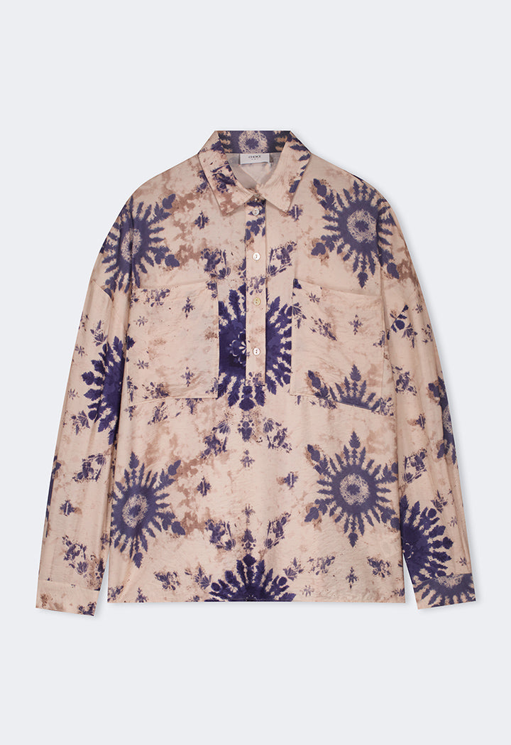 Choice Long Sleeves Printed Shirt Multi Color