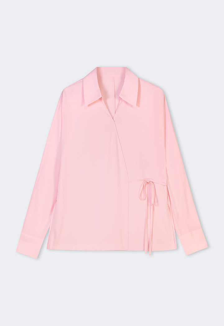 Choice Basic Long Sleeve Kimono Pink