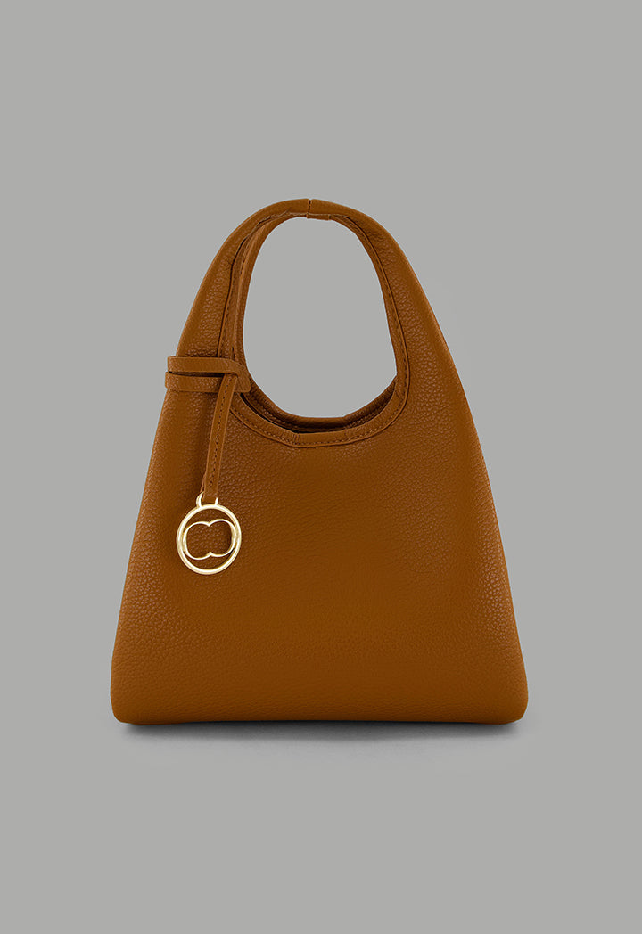 Choice Classic Solid Handbag Brown