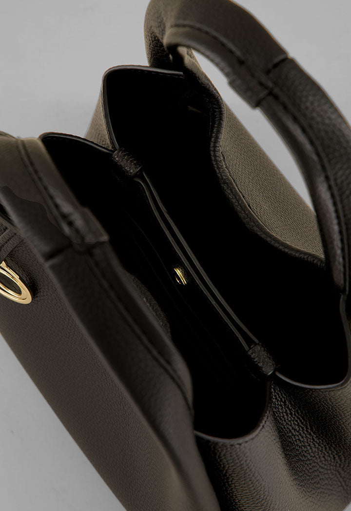 Choice Classic Solid Handbag Black