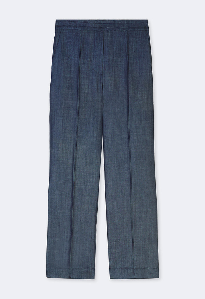 Choice High Waist Denim Trousers Blue