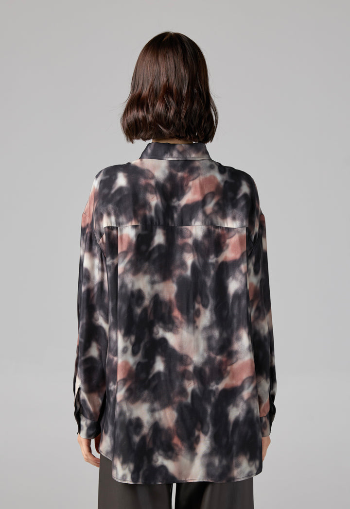 Choice Long Sleeve Printed Shirt Multi Color