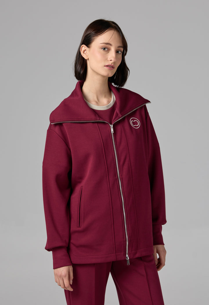 Choice Full-Zip Solid Jacket Beige