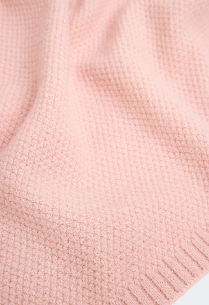 Choice Textured Woven Winter Scarf Pink