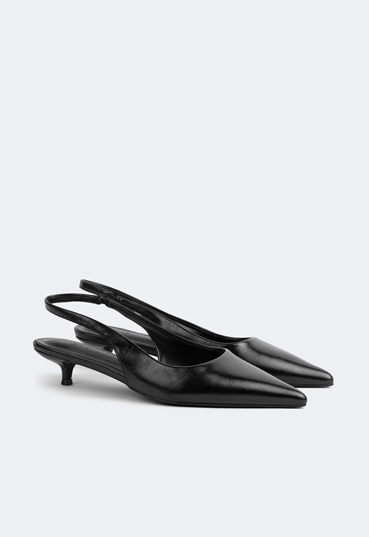 Choice Solid Pointed Toe Heels Black