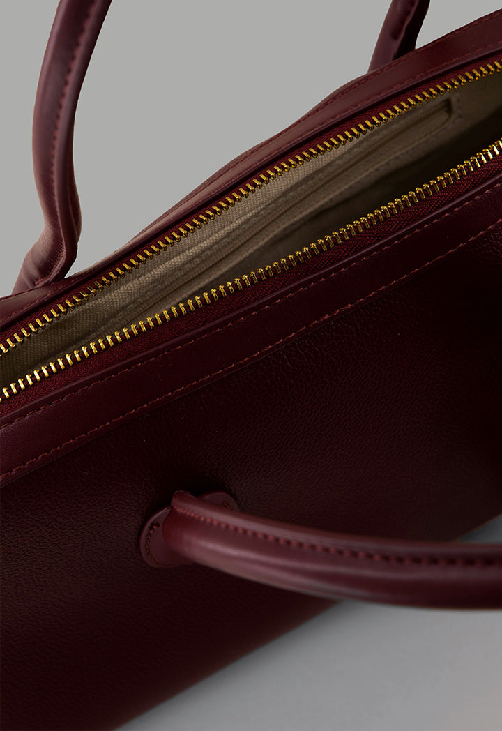 Choice Solid Shoulder Bag Burgundy
