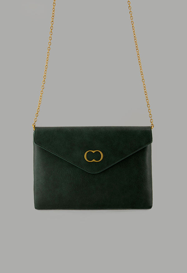 Choice Solid Pu Leather Pouch Green
