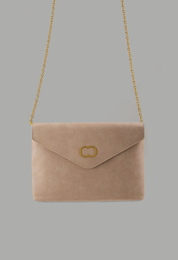Choice Solid Pu Leather Pouch Light Beige