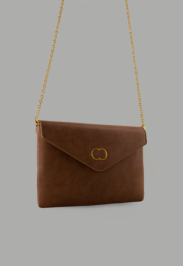 Choice Solid Pu Leather Pouch Light Brown