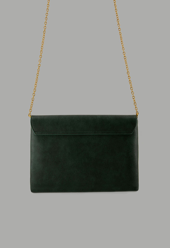 Choice Solid Pu Leather Pouch Green