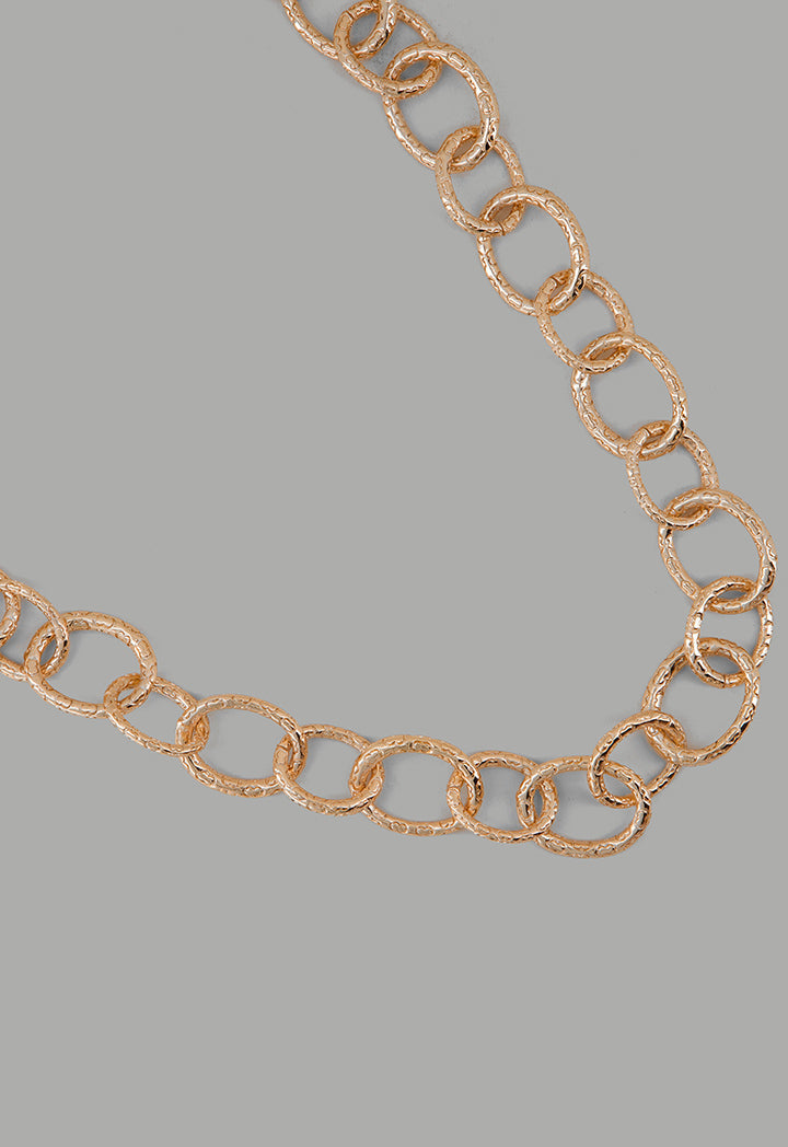 Choice Intricate Rings Necklace Gold