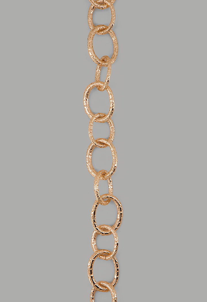 Choice Intricate Rings Necklace Gold