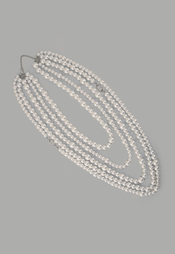 Choice Iconic Faux Pearls Necklace Off White
