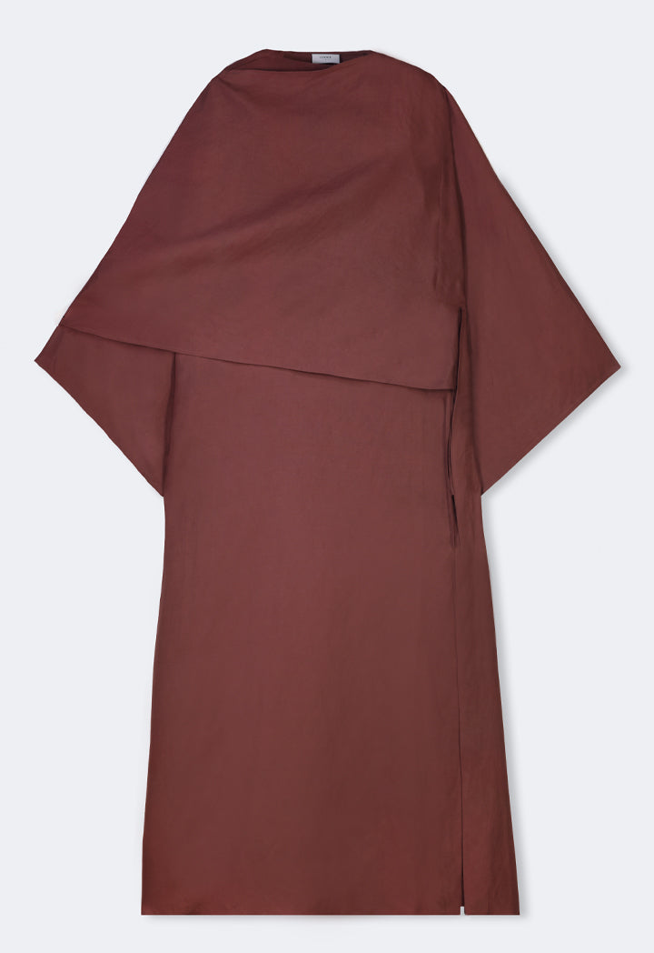 Choice Single Tone Oversize Maxi Abaya Brown