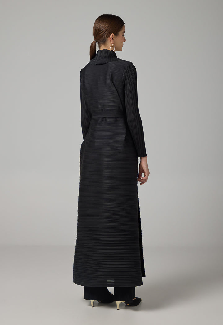 Choice Long Sleeve Solid Maxi Abaya Black