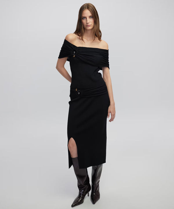 Ipekyol Belted Knit Skirt  Black