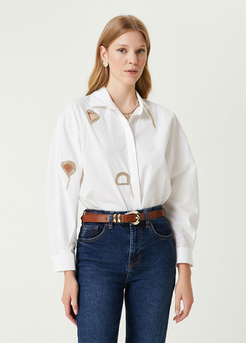 Beymen Club Embellished Shirt White