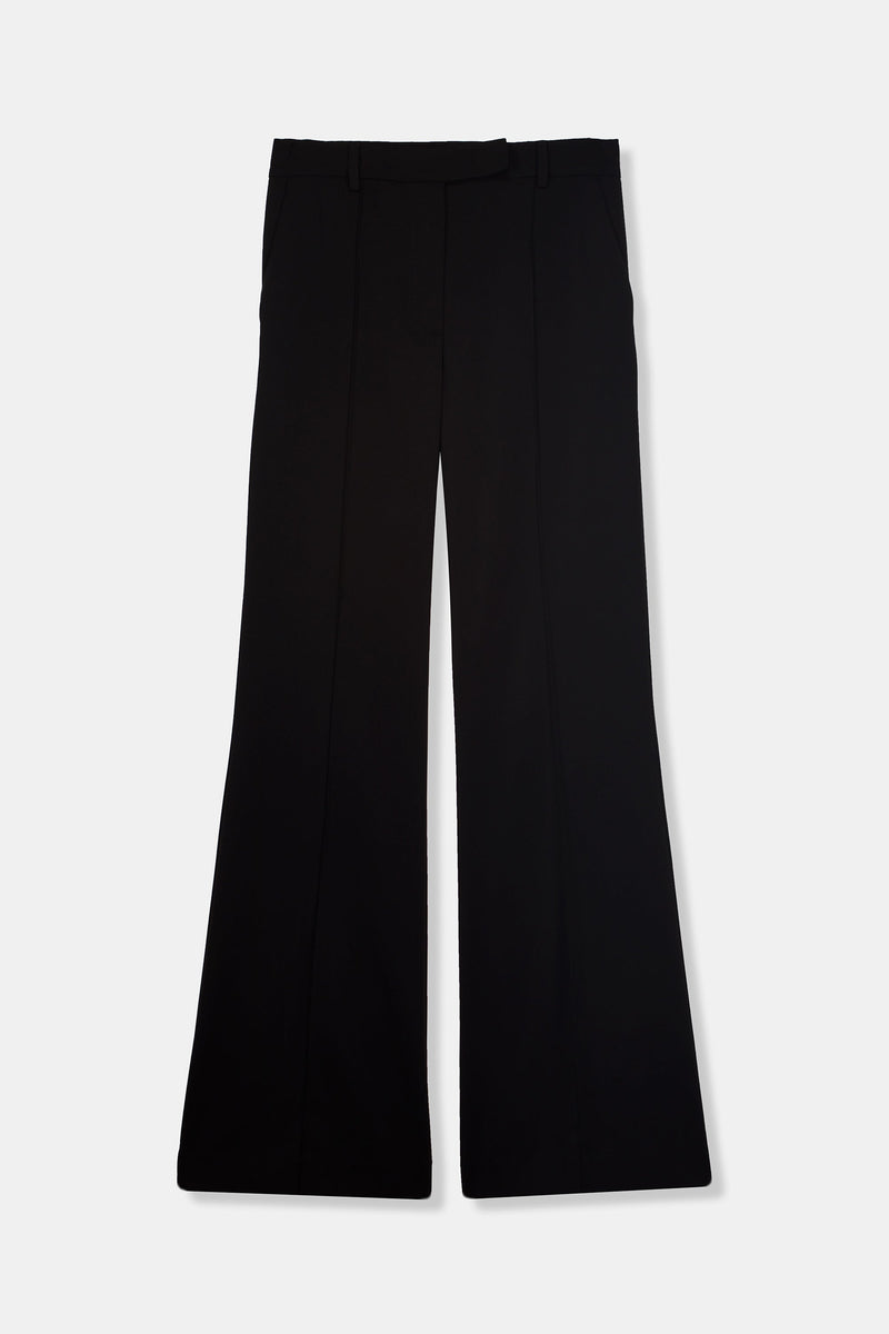 Nean Tailored Trousers With Petal Hem Detail Black