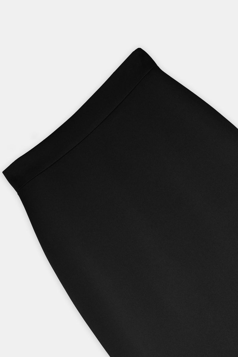 Nean Structured Mermaid Skirt Black