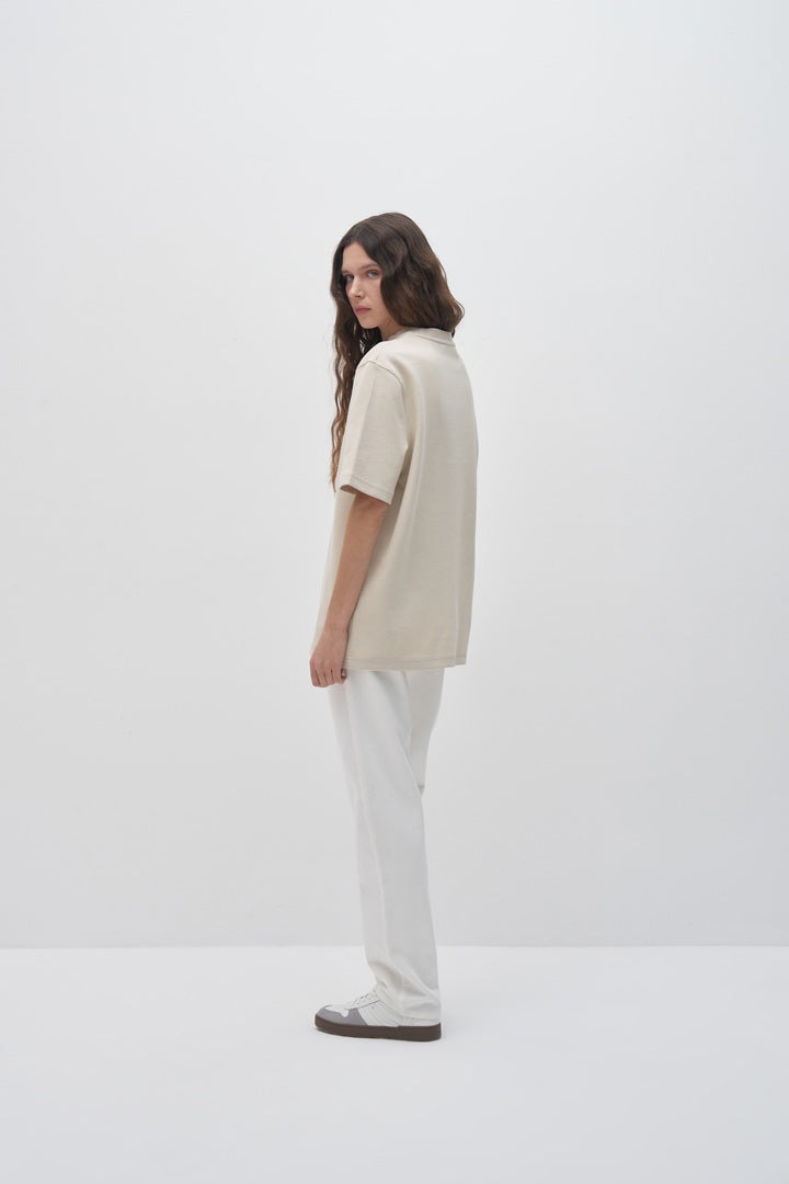 Kk Design Basic T-Shirt Beige