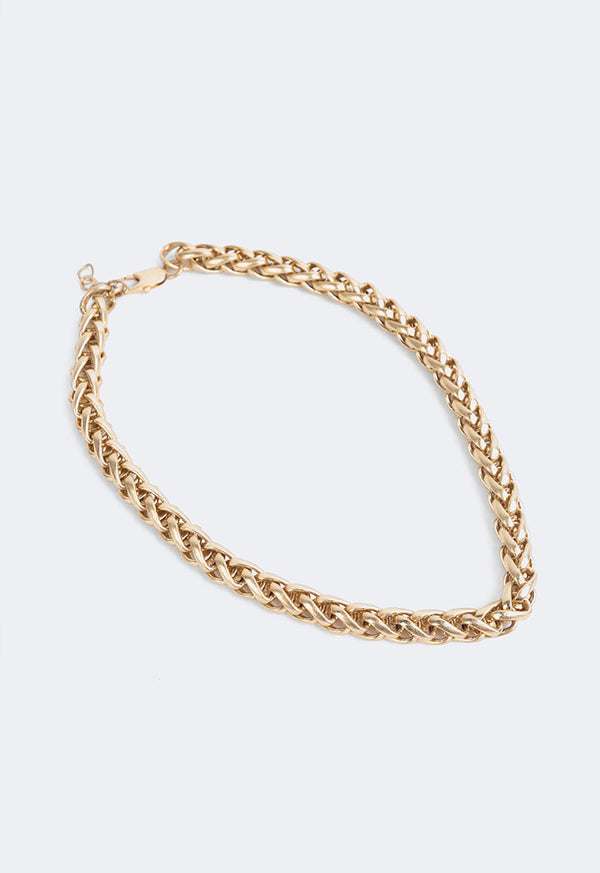 Choice Wheat Chain Necklace Gold