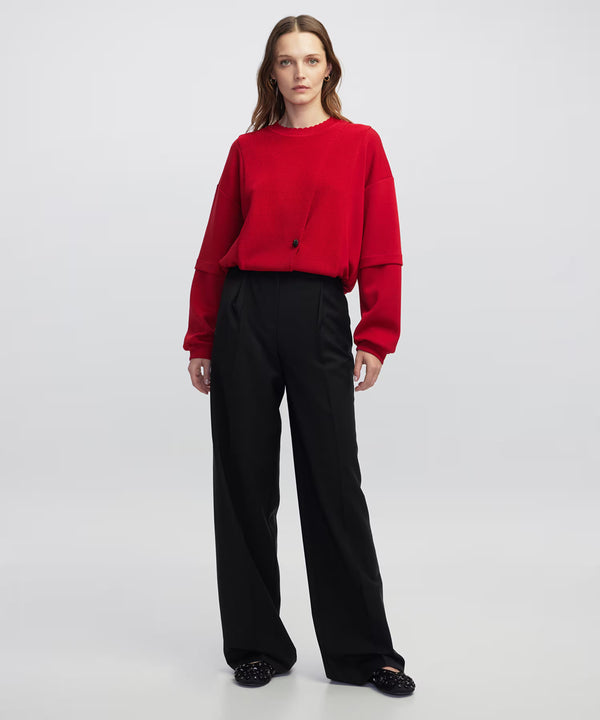 Ipekyol Buttoned Sweatshirt Red