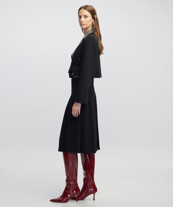 Ipekyol Pleated Midi Skirt Black