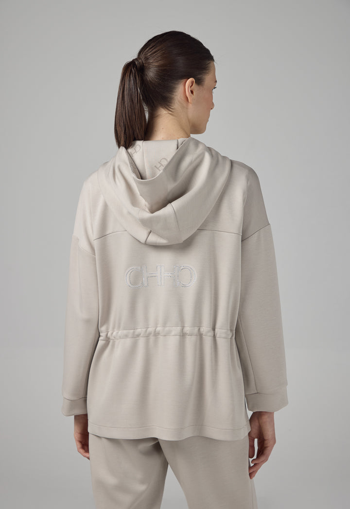 Choice Solid Relaxed Fit Drop Shoulder Jacket Grey