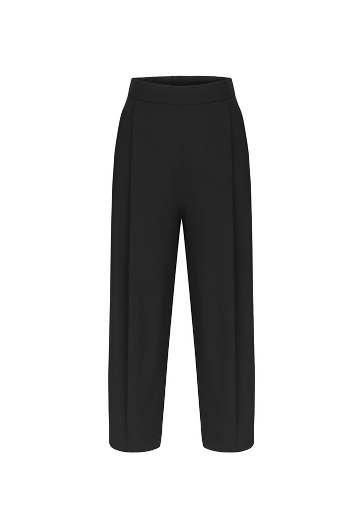 Nu Elastic High Waist Palazzo Trouser Black