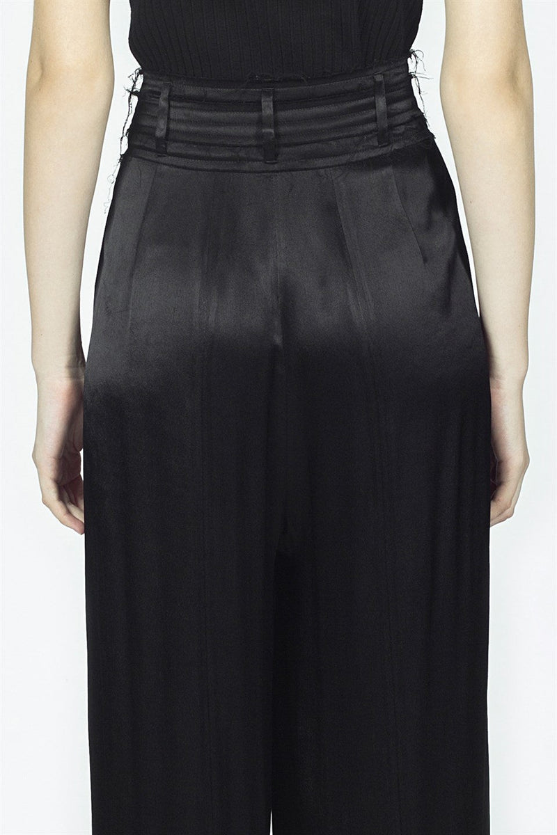 Nu High Waist Palazzo Trouser Black