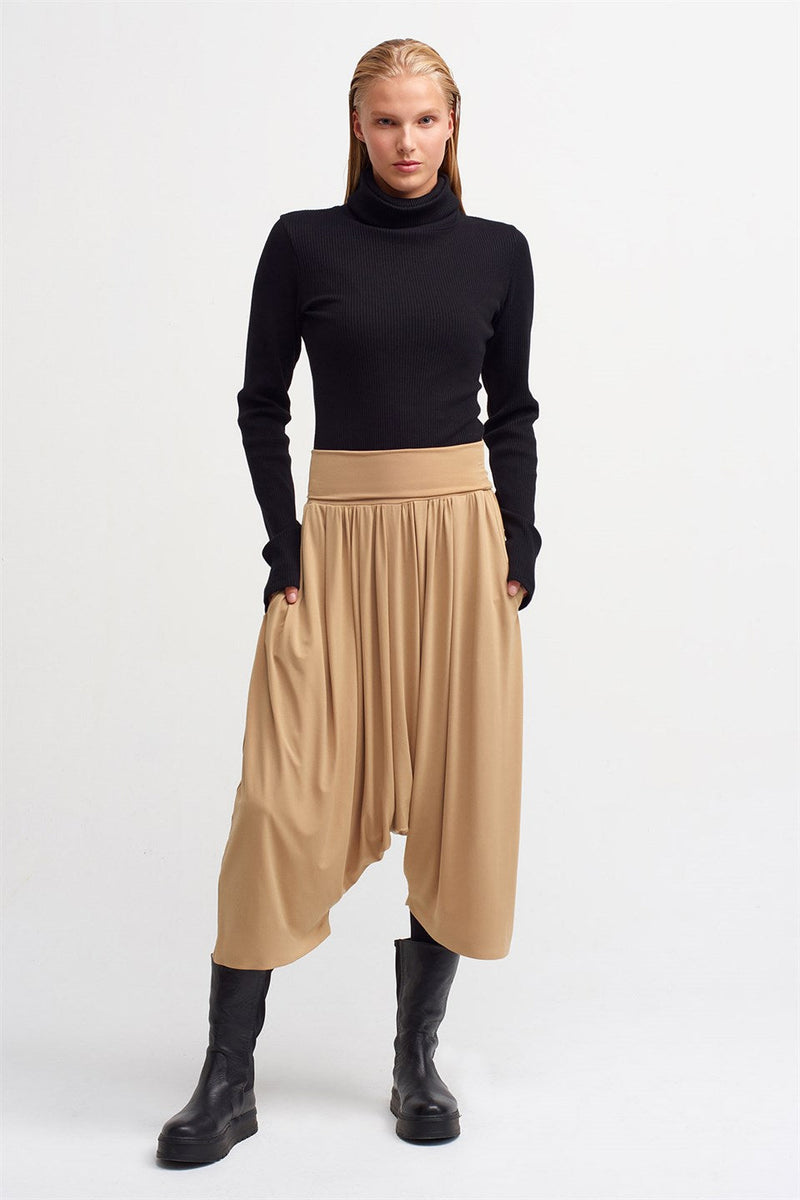 Nu High Waist Harem Trouser Nude