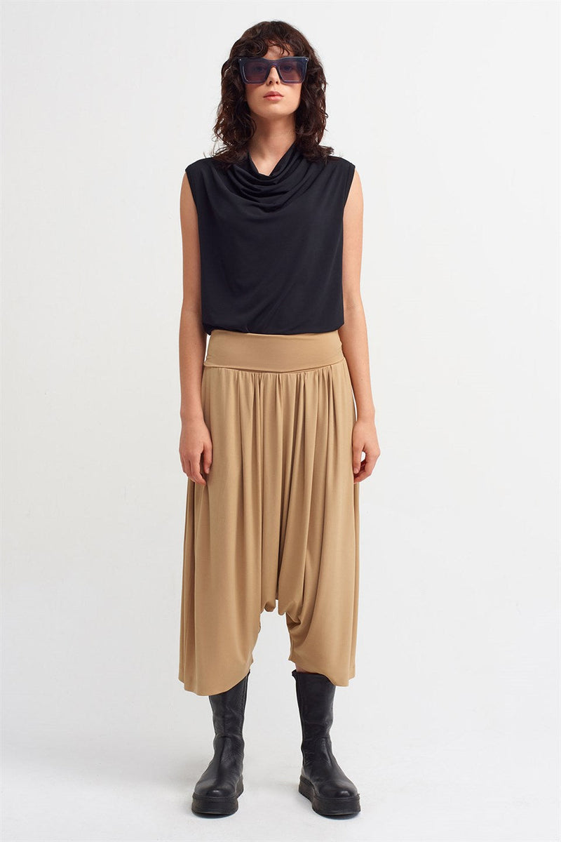 Nu High Waist Harem Trouser Nude