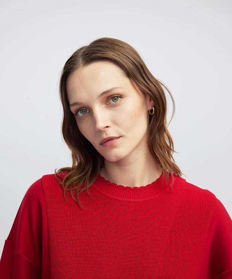Ipekyol Buttoned Sweatshirt Red