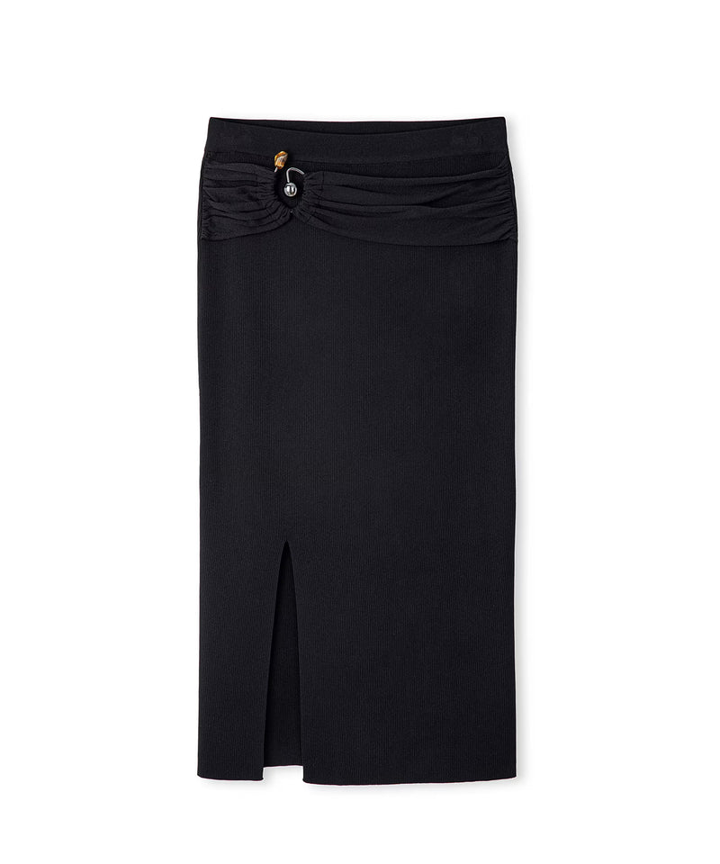 Ipekyol Belted Knit Skirt  Black