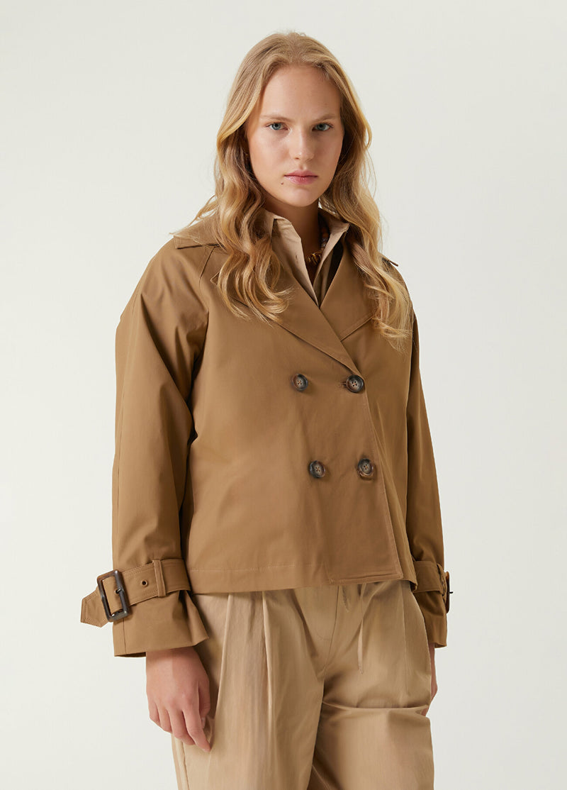 Beymen Club Double Breasted Coat Dark Beige