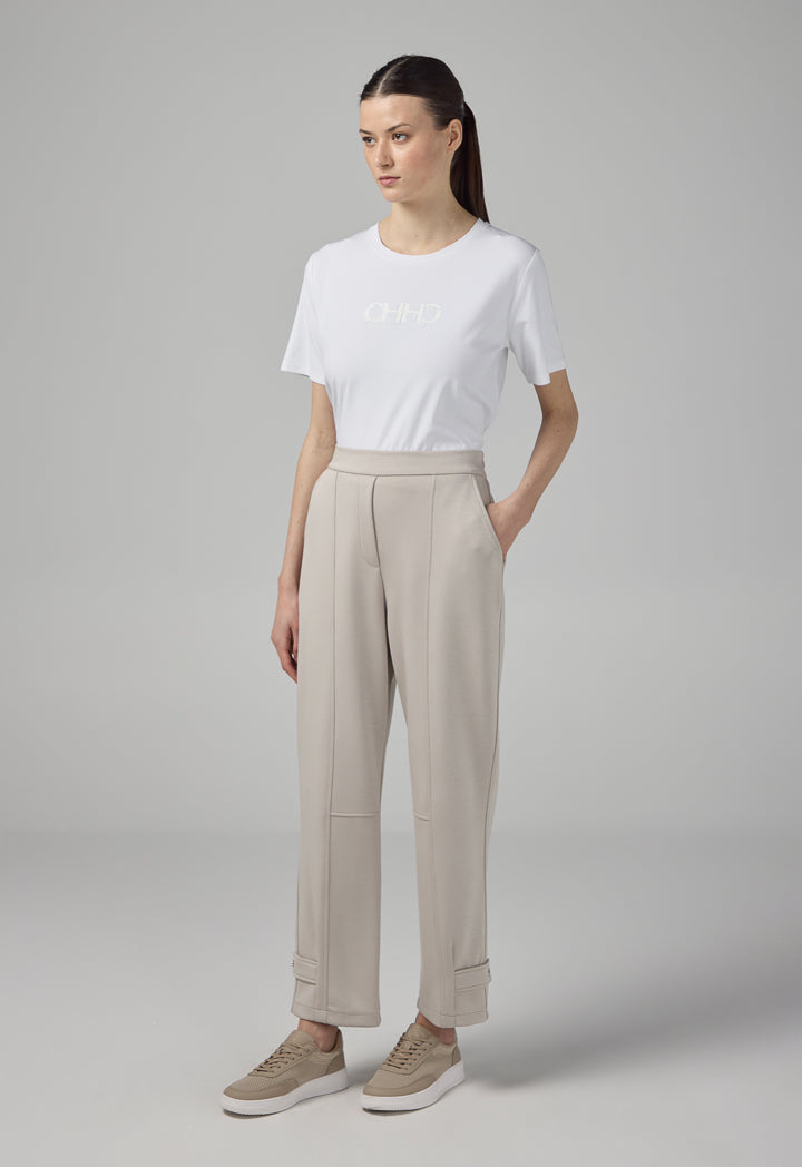 Choice Elasticated Waistband Solid Trousers Grey