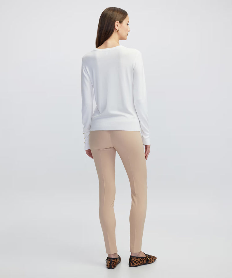 Ipekyol Contrast Button-Down Knitwear Ecru