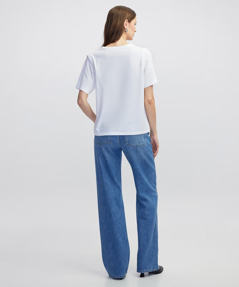 Ipekyol Trok Printed T-Shirt Ecru