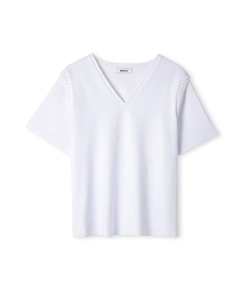 Ipekyol Trok Printed T-Shirt Ecru