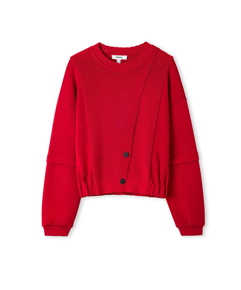 Ipekyol Buttoned Sweatshirt Red