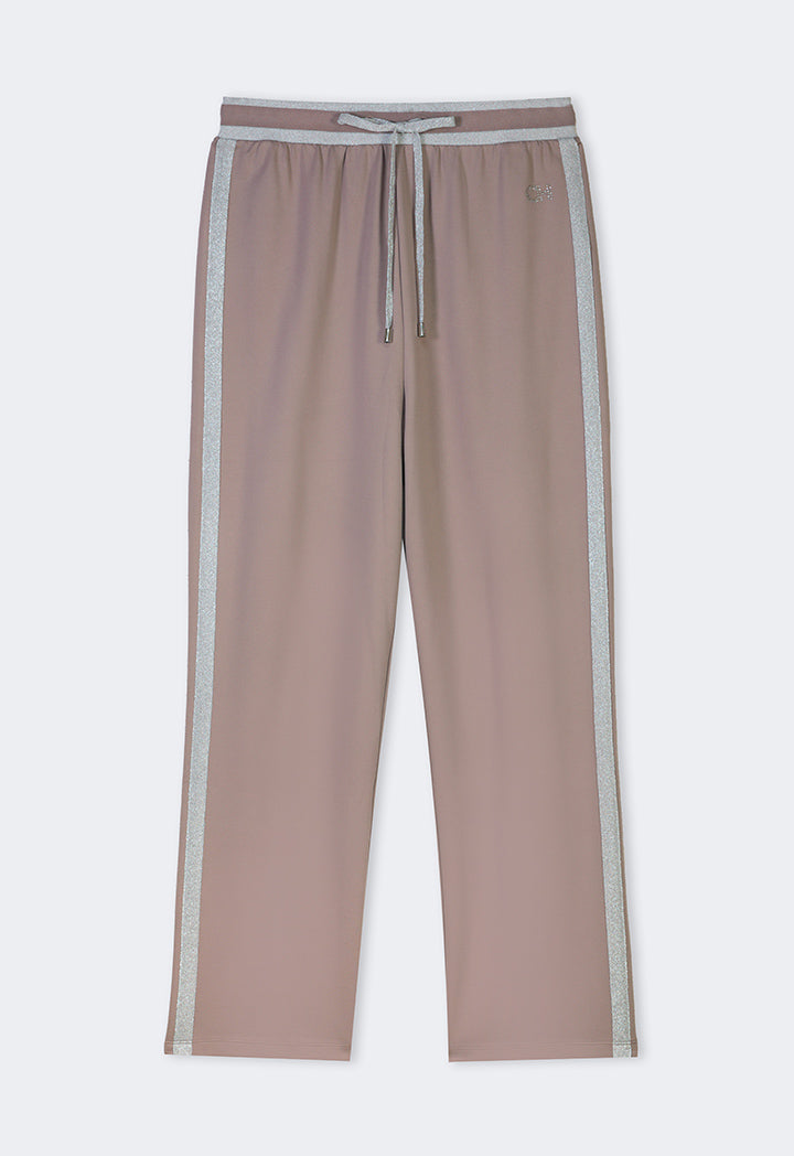 Choice Contrast Straight Cut Trousers Vison