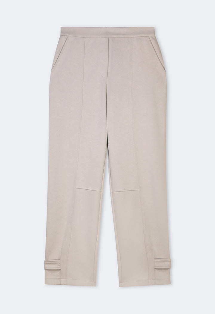 Choice Elasticated Waistband Solid Trousers Grey