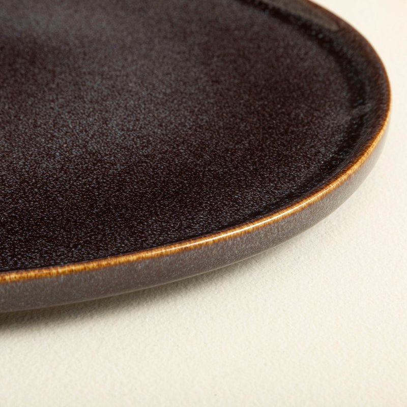Chakra Serena Serving Plate 27Cm Grey