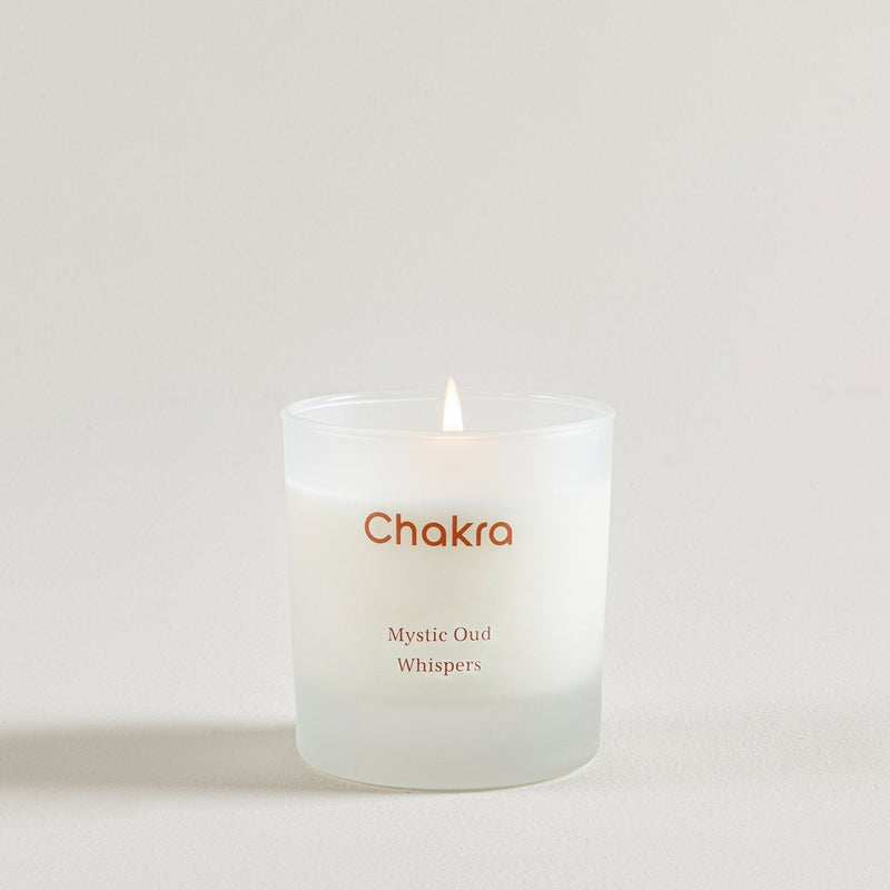 Chakra Scented Candle 200 G - Mystic Oud Whispers Oud