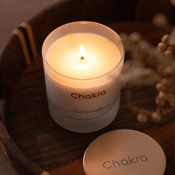 Chakra Scented Candle 200 G - Oud Serenade Oud